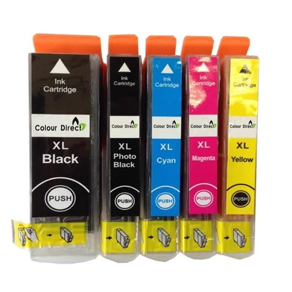 5 XL ColourDirect Bläckpatroner Kompatibla med Epson 26XL T2621 T2631 T2632 T2633 T2634