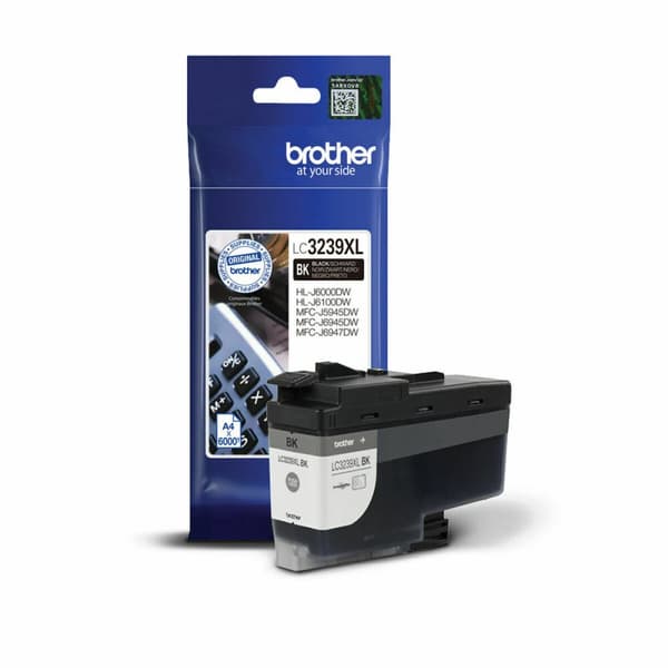 Original blækpatron Brother LC3239XLBK Sort