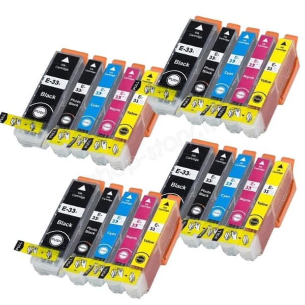 Kompatibla bläckpatroner - Epson - 33XL - 20-pack - Flera färger - Upp till 2800 sidor