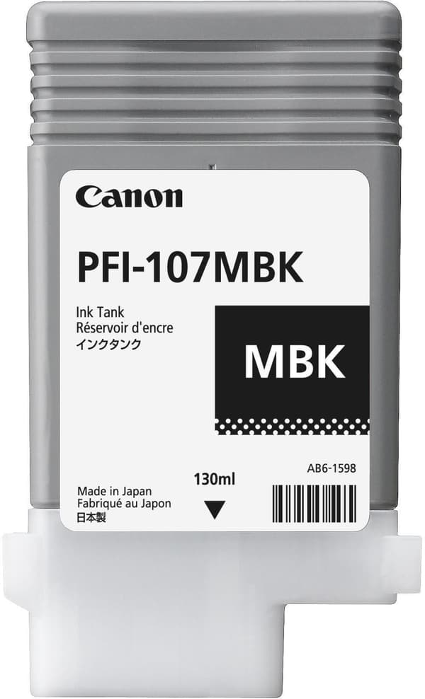 Bläckpatron CANON PFI-107MBK mattsvart