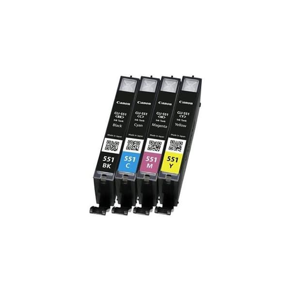 Bläckpatron - Canon - Ink/CLI-551 - Flera färger - Kompatibel - Bläckstråleskrivare