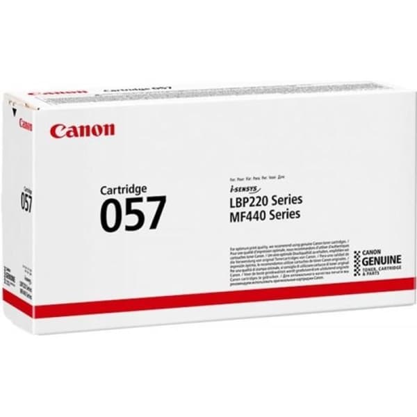 Canon 057 Tonerkassett - Svart - Laser - 3100 sidor - CANON - Laser - Paket med 1 - Teknik för borttagning av automatisk tätning