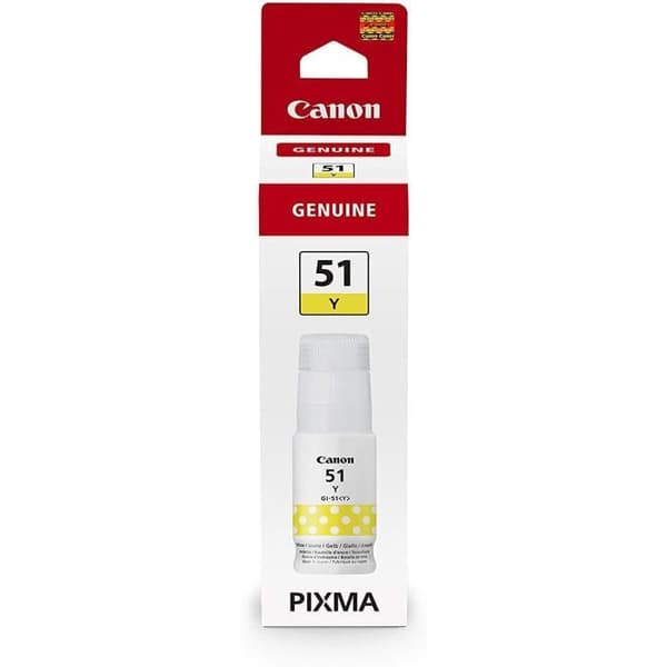 Bläckpatron - Canon - GI-51Y - Gul - 70ml - Kompatibel med PIXMA G1520, G2520, G2560, G3520, G3560