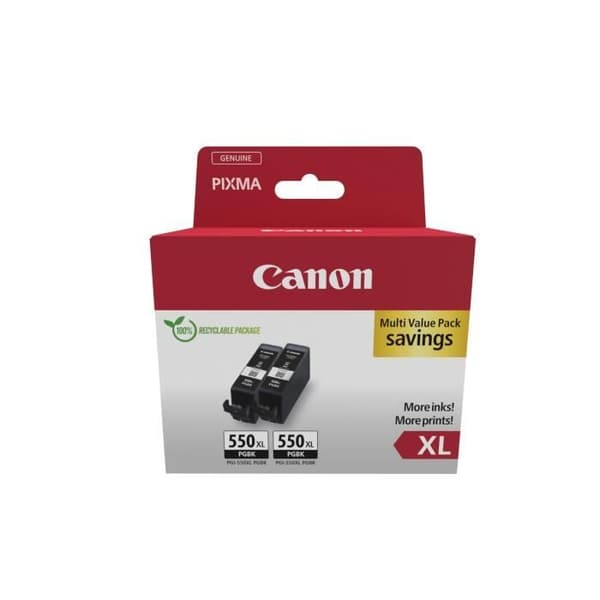 CANON Bläck/PGI-550XL BK TVÅPACK SE