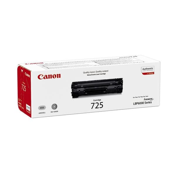 CANON 725 svart tonerkassett - Kompatibel LBP-6000 - 1600 sidor