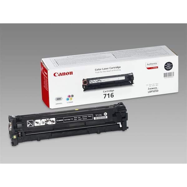 CANON 716 svart tonerkassett - Kompatibel LBP-5050/5050n, MF-8030Cn - Räcker upp till 2300 sidor