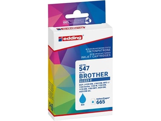 Edding EDD-474, Cyan, 8 ml, 1 styck, 665 sidor, Enpack