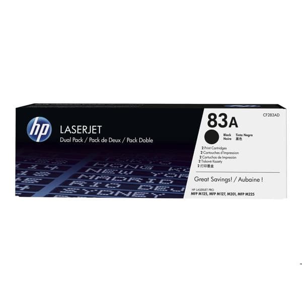 HP 83A - paket med 2 - svart - o