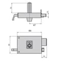 Miniatyrbild 2 av 2: Cerradura Cvl 125a/ 8/he Izquierda