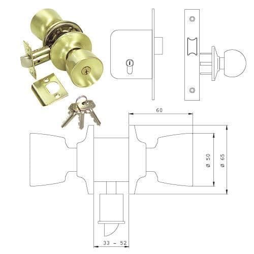 Pomo Tesa 3520-lm/50