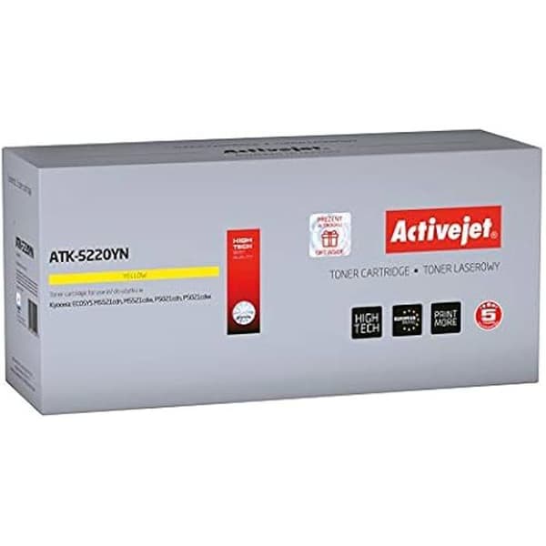 ActiveJet ATK-5220YN Toner (ersättning för Kyocera TK-5220M; Supreme; 1200 sidor; gul)
