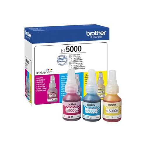 Brother BT5000CL Value Pack - 3-pack - cyan, magenta, gul - original - påfyllnadsbläck