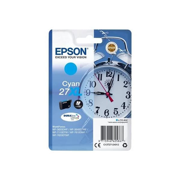 EPSON T2712 XL cyan bläckpatron - Väckarklocka (C13T27124012)