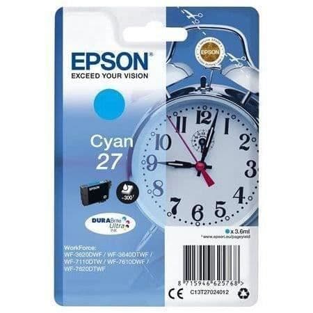 EPSON T2702 Cyan bläckpatron - Alarm Clock (C13T27024012)