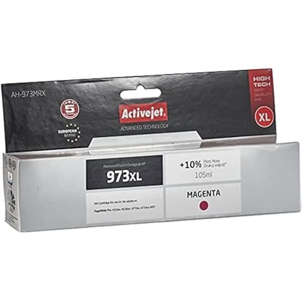 Bläckpatron - ACTIVEJET - AH-973MRX - Kompatibel med HP 973XL - Hög kapacitet (XL) - Magenta 105 ML