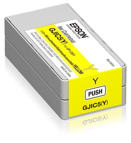 Epson GJIC5(Y) - gul - original - bläckpatron - för Epson GP-C831, ColorWorks C831 (C13S020566)
