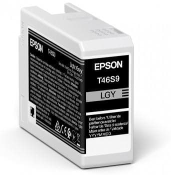 Epson UltraChrome Pro T46S9 - 25 ml - lysegrå - original - blækbeholder - til SureColor SC-P700
