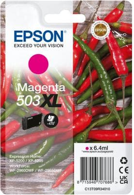 Epson 503XL - 6,4 ml - XL - magenta - original - blister med RF / akustisk alarmsignal - blækpatron - til Expression Home XP-5200, XP-5205, WorkForce
