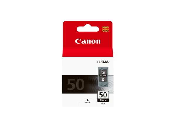 Canon PG-50 - sort - original - blækbeholder - til FAX JX200, JX210, JX500, JX510, FAXPHONE JX510, PIXMA MP160, MP180, MP460, MX300, MX310