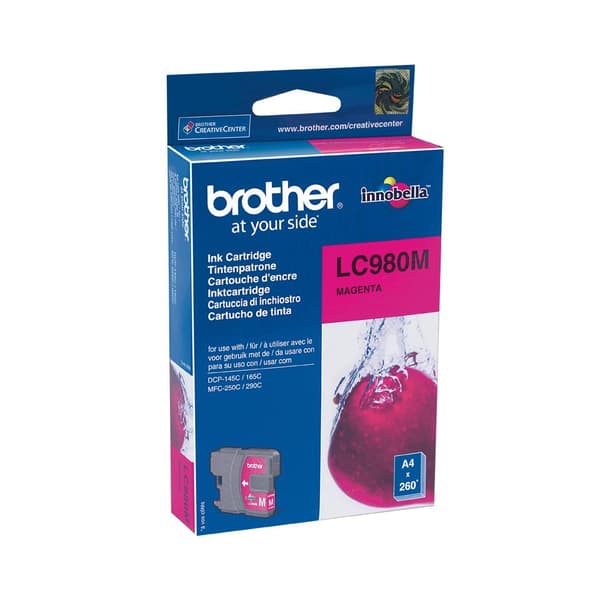 Brother LC-980M - Bläckpatron / Magenta