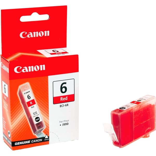 Canon BCI-6R - Ink Tank Red - til i990, 9900, 9950, PIXMA iP8500 (8891A002)