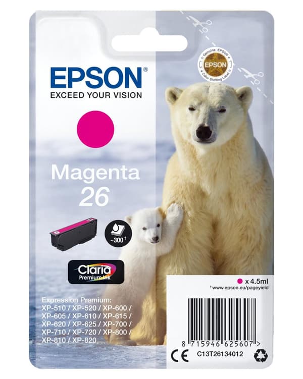 Epson 26 - Bläckpatron / Magenta