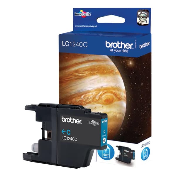 Brother LC1240C - tulostinpatruuna - 1 x syaani - 600 sivua - malleihin DCP J525W, J725DW, J925DW, MFC J430W, J5910DW, J625DW, J6510DW, J6710DW, J6910