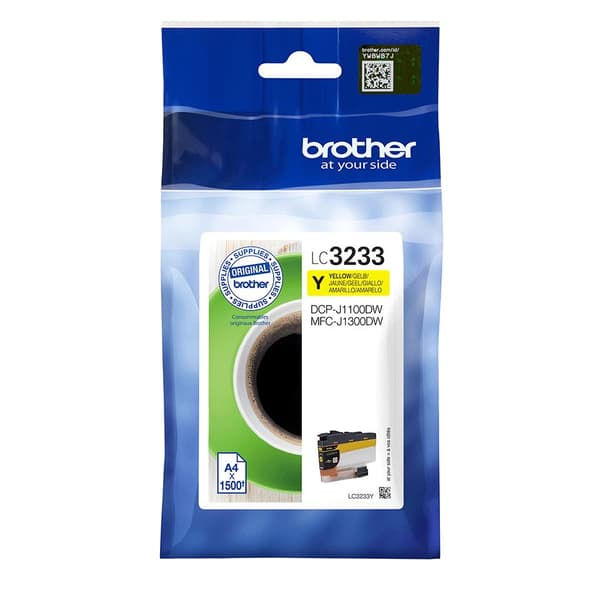 Brother LC3233Y - Mörkgul - original - tonerkassett - för Brother DCP-J1100DW, MFC-J1300DW