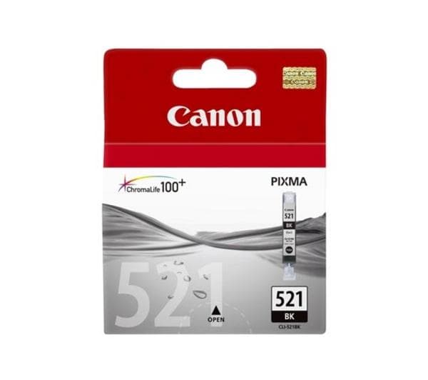 Canon Cli-521bk - Blækpatron / Sort