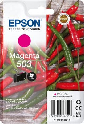 Epson 503 - 3,3 ml - magenta - alkuperäinen - läpipainopakkaus RF / akustisella hälytyssignaalilla - mustepatruuna - Expression Home XP-5200, XP-5205,