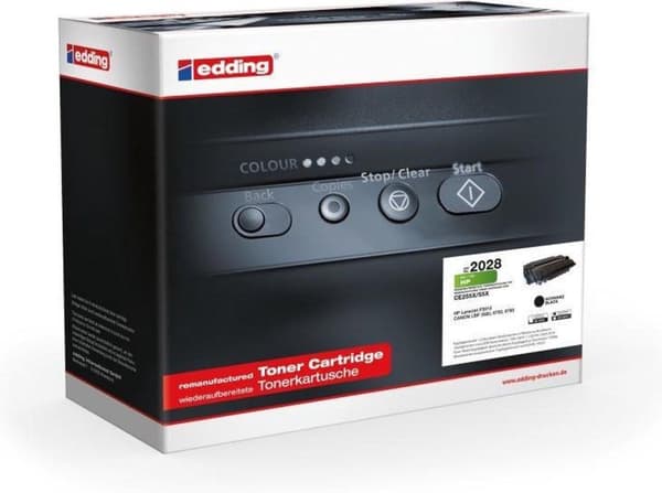 Edding EDD-2028 Toner Single Ersätter HP 55X (CE255X) Svart 12500 sidor Kompatibel toner