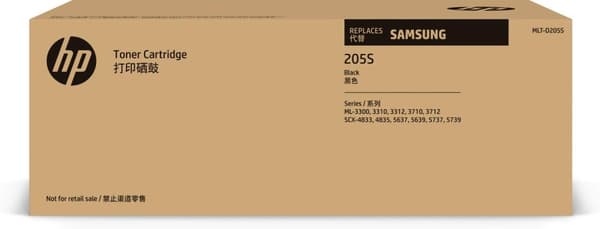 Samsung MLT-D205S - Sort - original - tonerpatron (SU974A) - til Samsung ML-3300, 3310, 3312, 3700, 3710, 3712, SCX-4833, 4835, 5637, 563979, 573979,