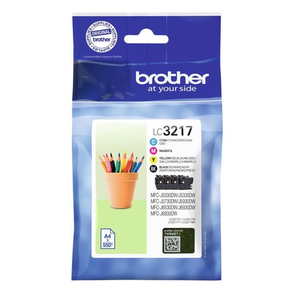 Brother LC-3217 - mustepatruuna / musta / syaani / magenta / keltainen