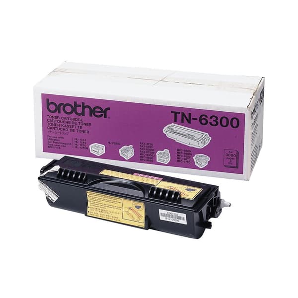 Brother Toner TN-6300 - Sort - Kapacitet: 3.000 sider (TN6300)
