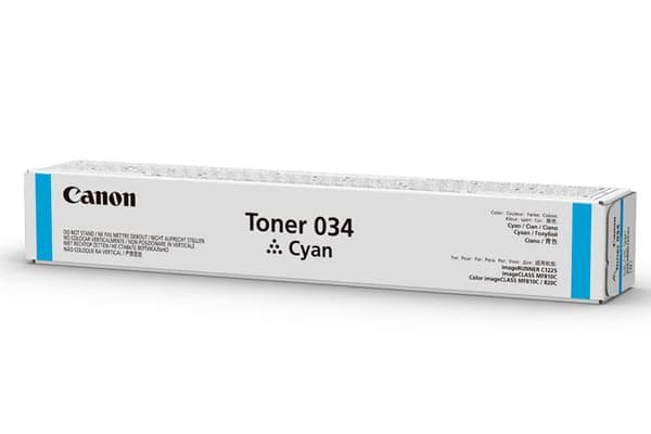 Canon 034 - cyan - original - tonerpatron - til ImageCLASS MF810Cdn, MF820Cdn, imageRUNNER C1225iF (9453B001)