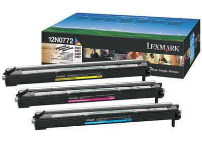 Lexmark - udviklersæt - 1 x gul, cyan, magenta - 28000 sider (0012N0772)