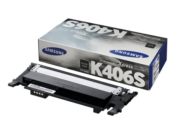 Samsung CLT-K406S - sort - original - tonerpatron - til CLP-360, 365, 368, CLX-3300, 3305, 3306, Xpress C460, C467