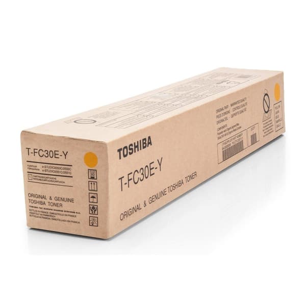 Toshiba T FC30EY - gul - original - tonerkassett - för e-STUDIO 2050C, 2051C, 2550C, 2551C (6AG00004454)