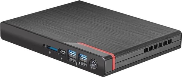 ASRock Mars - Barebone - Kompakt pc - 1 x Ryzen 3 4300U / 2,7 GHz - RAM 0 GB - Radeon Graphics - GigE Sort