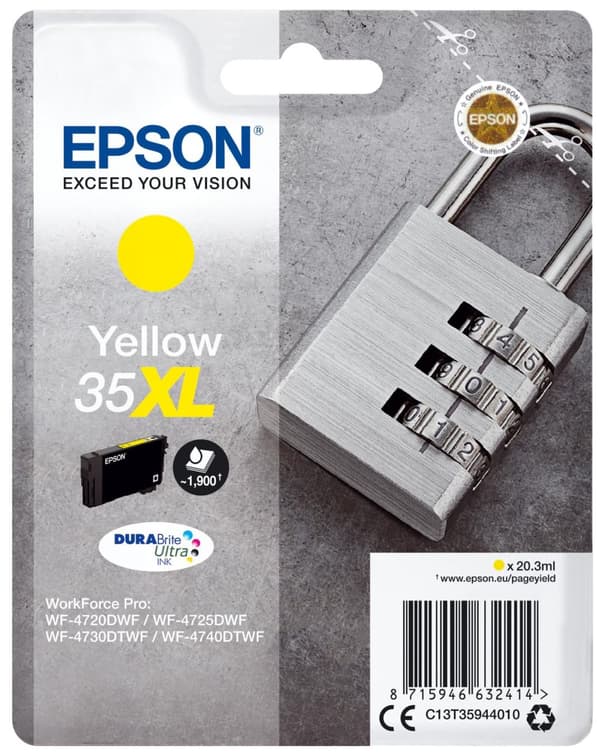 Epson 35XL - Blækpatron / Gul