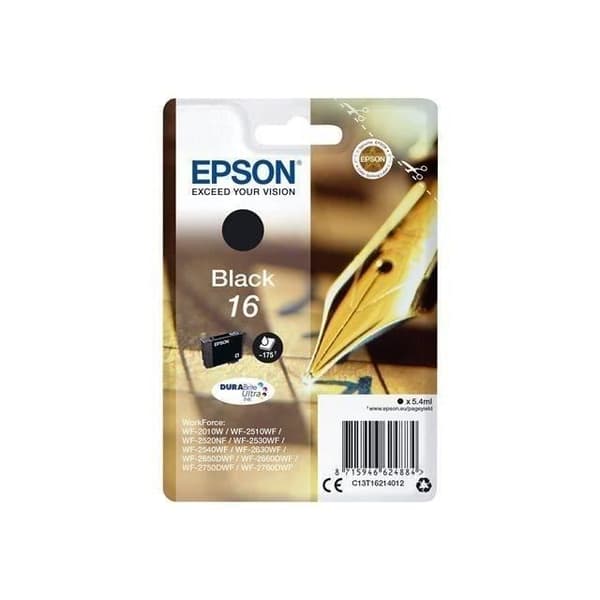 EPSON Bläckpatron T1621 svart - Reservoarpenna (C13T16214012)
