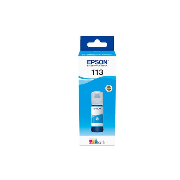 Bläckpatron - EPSON - 113 - Cyan - Pigment - EcoTank