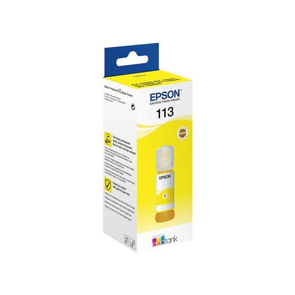 Bläckpatron - EPSON - 113 - Gul - Pigment - Kompatibel generisk