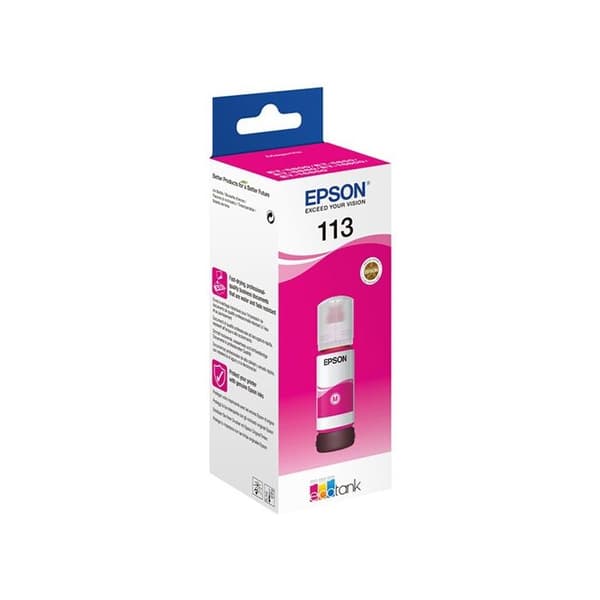 Bläckpatron - EPSON - 113 - Magenta - Pigment - Kompatibel EcoTank