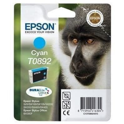 EPSON bläckpatron T0892 Cyan - Monkey (C13T08924011)