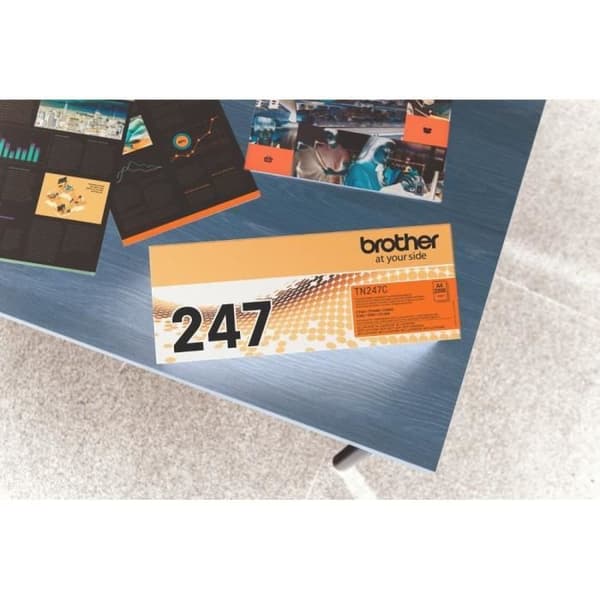 Högkapacitet cyan toner - BROTHER - TN247C - 2300 sidor