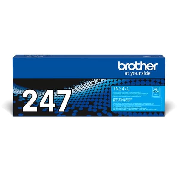 Högkapacitet cyan toner - BROTHER - TN247C - 2300 sidor