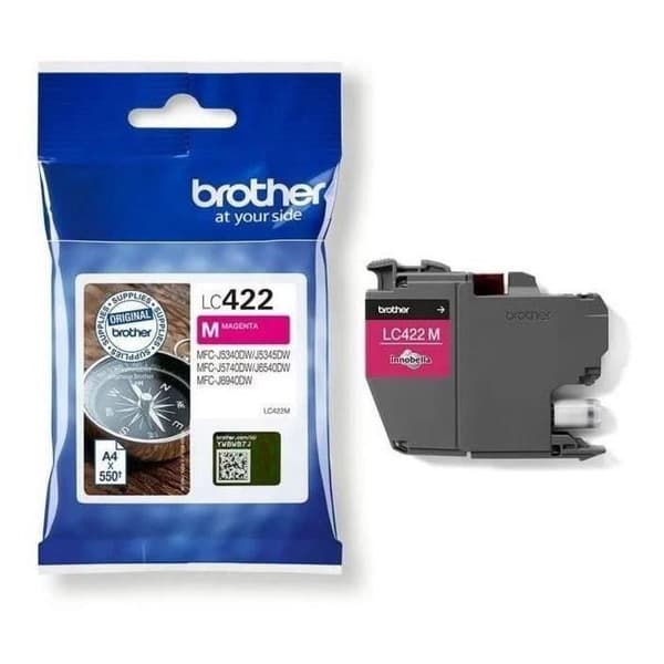 Patron LC422M - BROTHER - Magenta - 550 p - För Business Smart MFC-J5340DW, MFC-J5345DW, MFC-J5740DW, MFC-J6540DW och