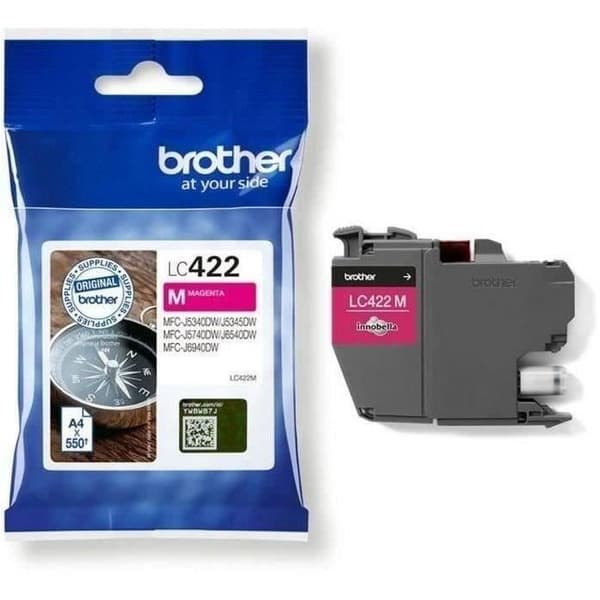 Patron LC422M - BROTHER - Magenta - 550 p - För Business Smart MFC-J5340DW, MFC-J5345DW, MFC-J5740DW, MFC-J6540DW och