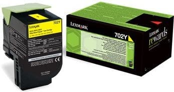 Lexmark 702Y R tonerkassett 1 st Original Gul